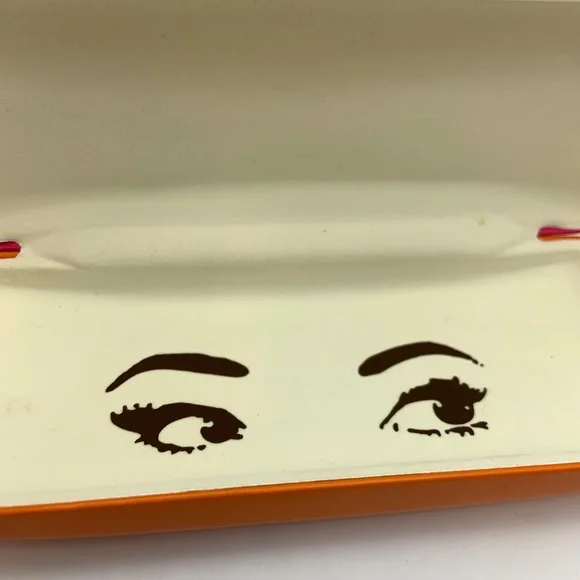 Kate Spade Women's Colorblock Pink & Orange Hard Glasses Case - Picture 10 of 13
